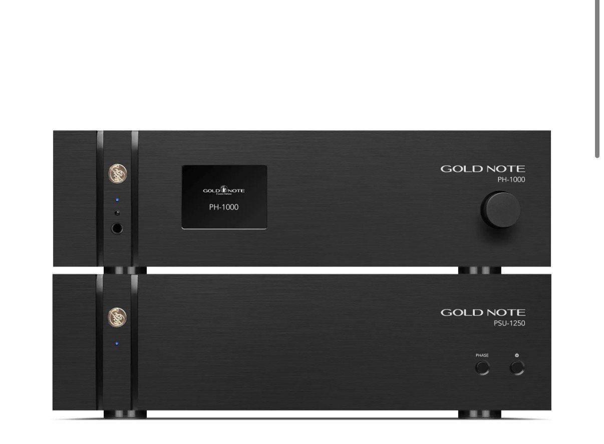 Gold Note PH-1000 Line phonostage met PSU-1250 voeding., Overige merken, Gold Note, Ophalen of Verzenden, Zo goed als nieuw