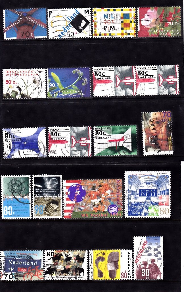 Nederland zegels uit 1994 gestempeld, Postzegels en Munten, Verzenden, Na 1940, Gestempeld