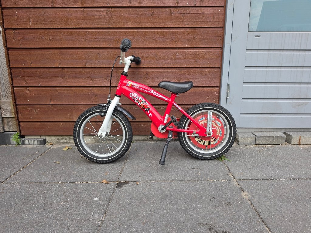 Kinderfiets cars, Fietsen en Brommers, Fietsen | Kinderfietsjes, Terugtraprem, Gebruikt, Minder dan 16 inch, Ophalen