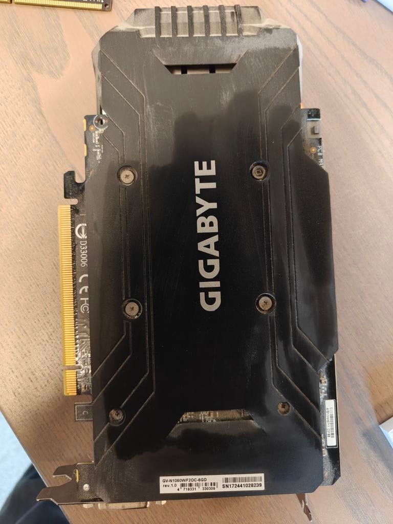 Overbodige pc parts door upgrade DDR3 30GB, Videokaart 1060, Computers en Software, Videokaarten, Ophalen, Gebruikt, GDDR3