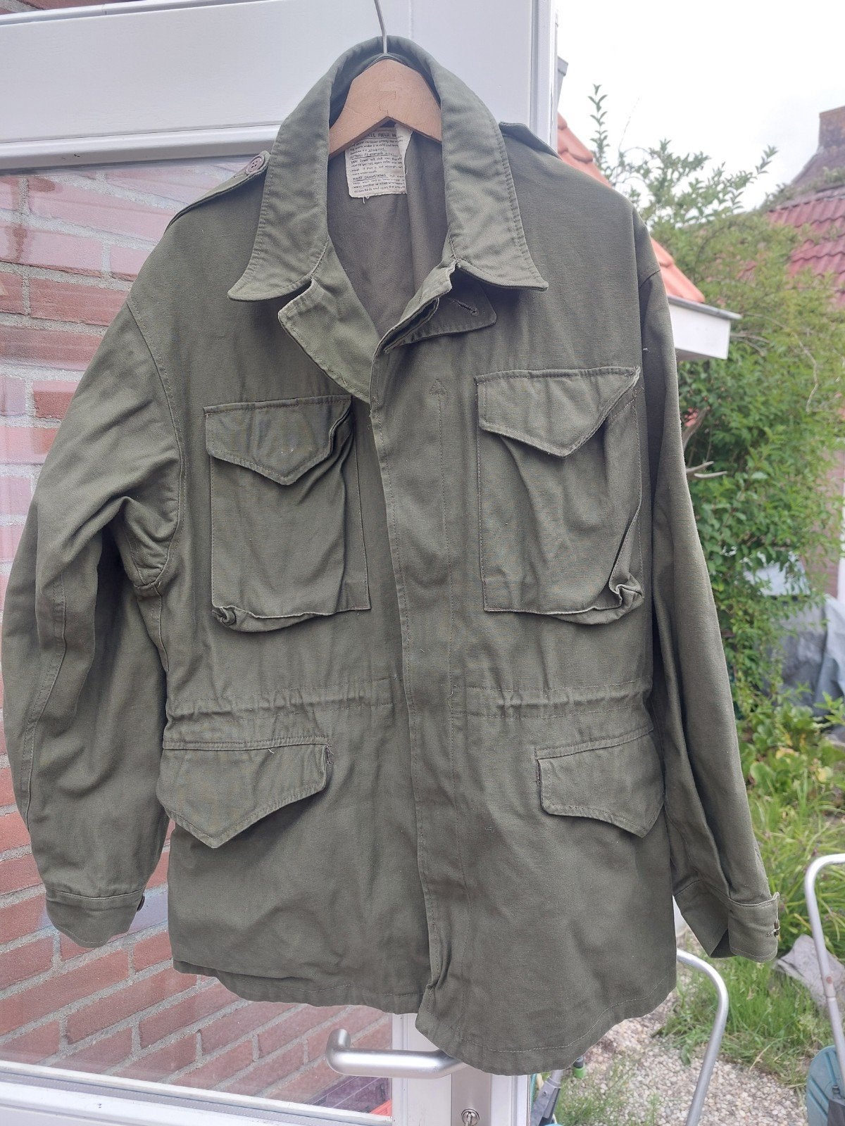 Amerikaanse M43 Veldjas - 44R, reproductie, Ophalen of Verzenden, Amerika, Kleding of Schoenen