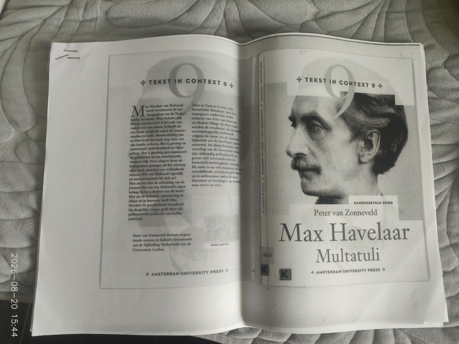max havelaar multatuli copy op A3, Ophalen