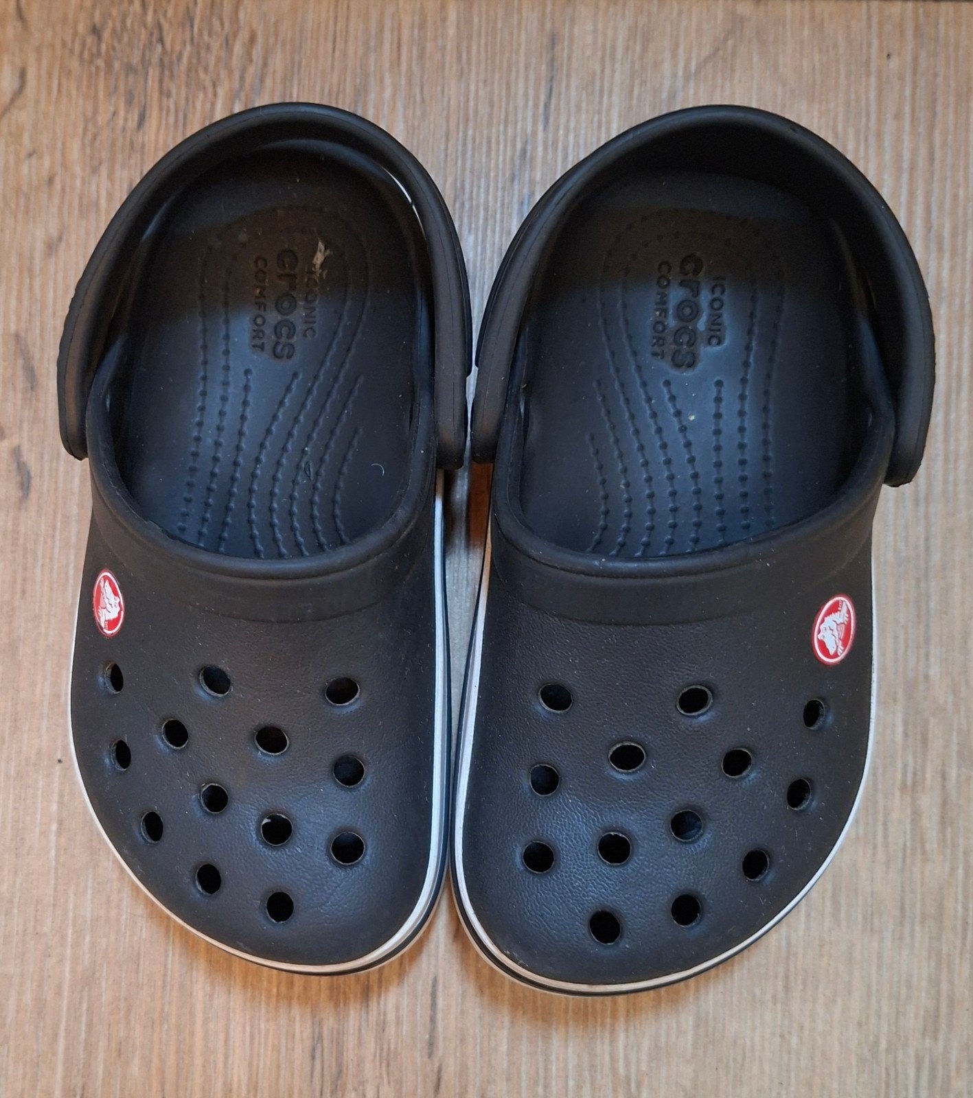 Kinder Crocs maat 7 (23/24) Zwart, Ophalen, Gebruikt, Crocs, Jongetje of Meisje