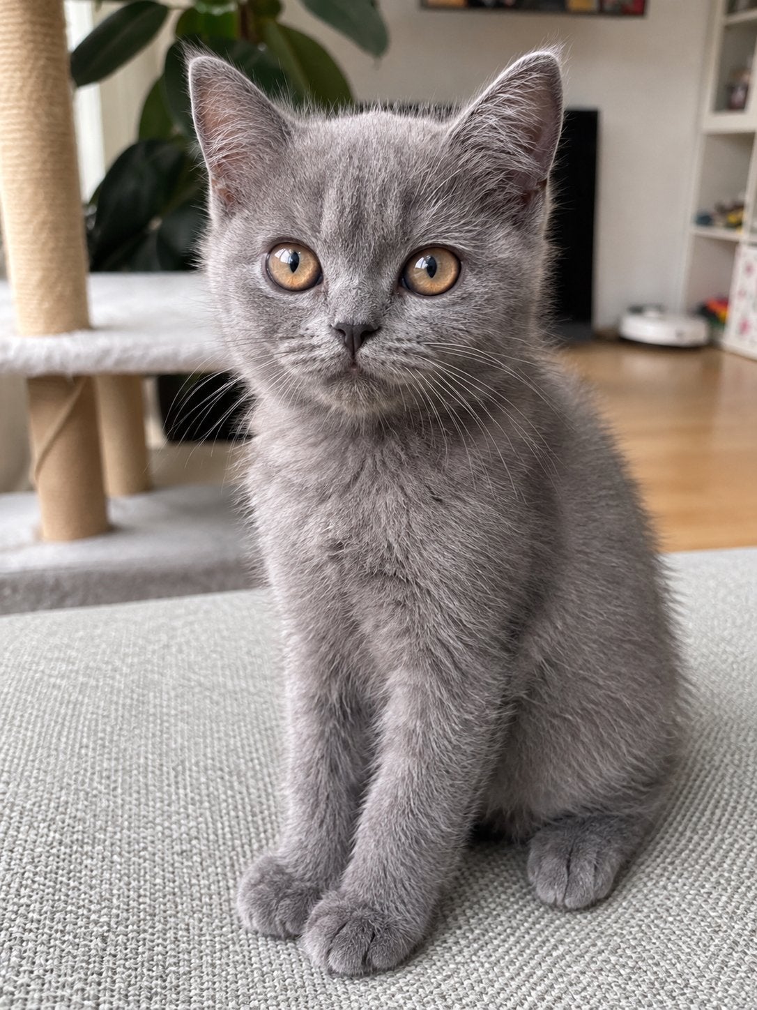 Britse Korthaar kitten poesje – geboren 27 juni, Poes, Kortharig, 0 tot 2 jaar