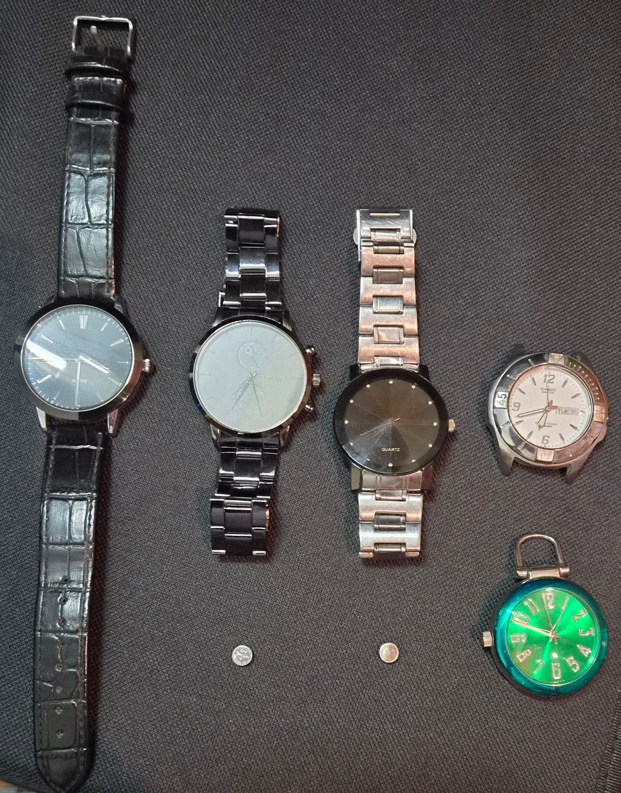 Diverse horloges, waaronder Casio Edifice., Gebruikt, Staal, Polshorloge, Ophalen of Verzenden