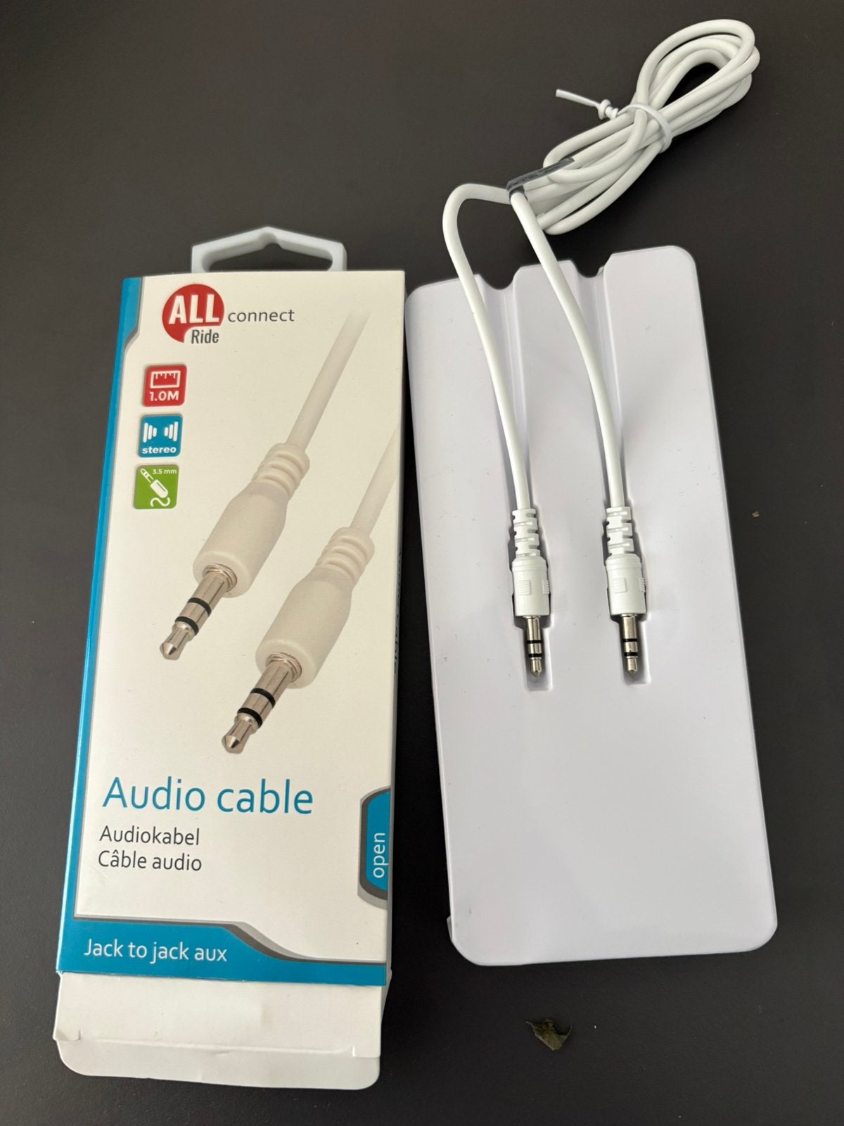 Allride Connect stereo audio kabel, Ophalen of Verzenden, Nieuw, Minder dan 2 meter, Luidsprekerkabel