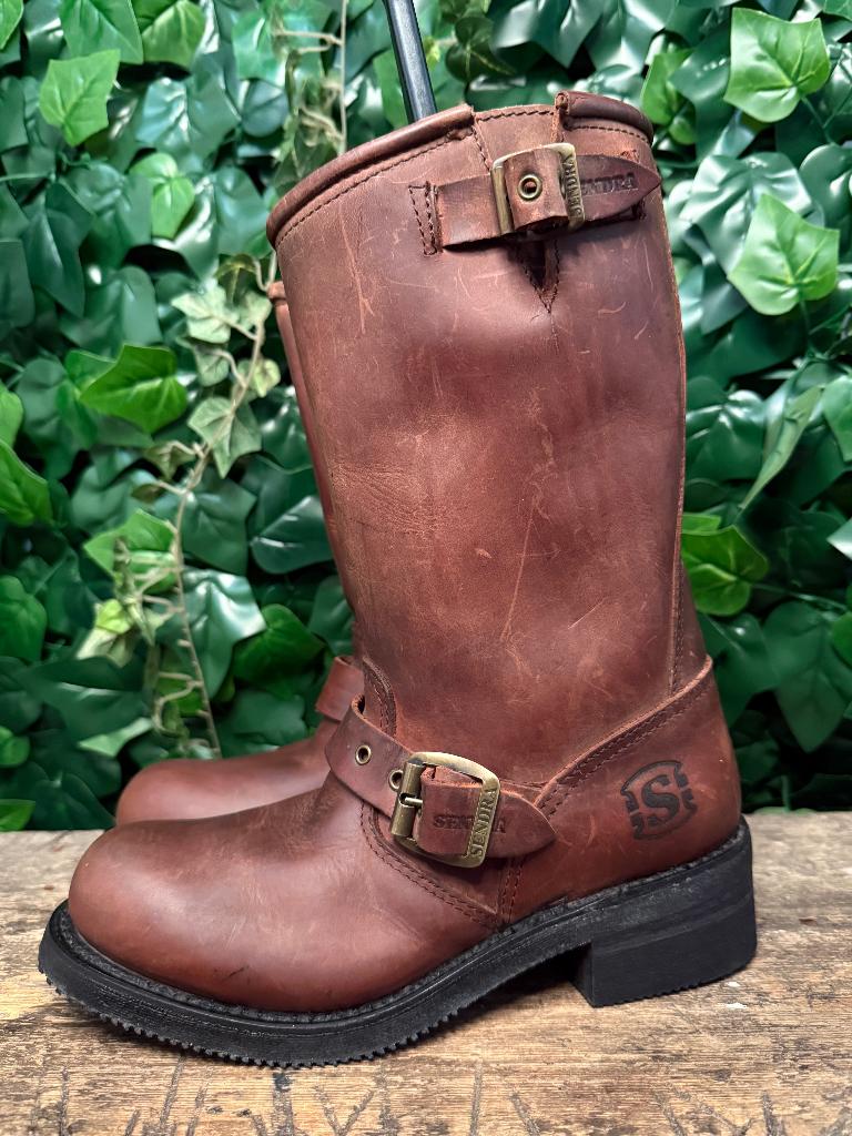 geweldig mooie vintage retro biker boots van Sendra maat 39