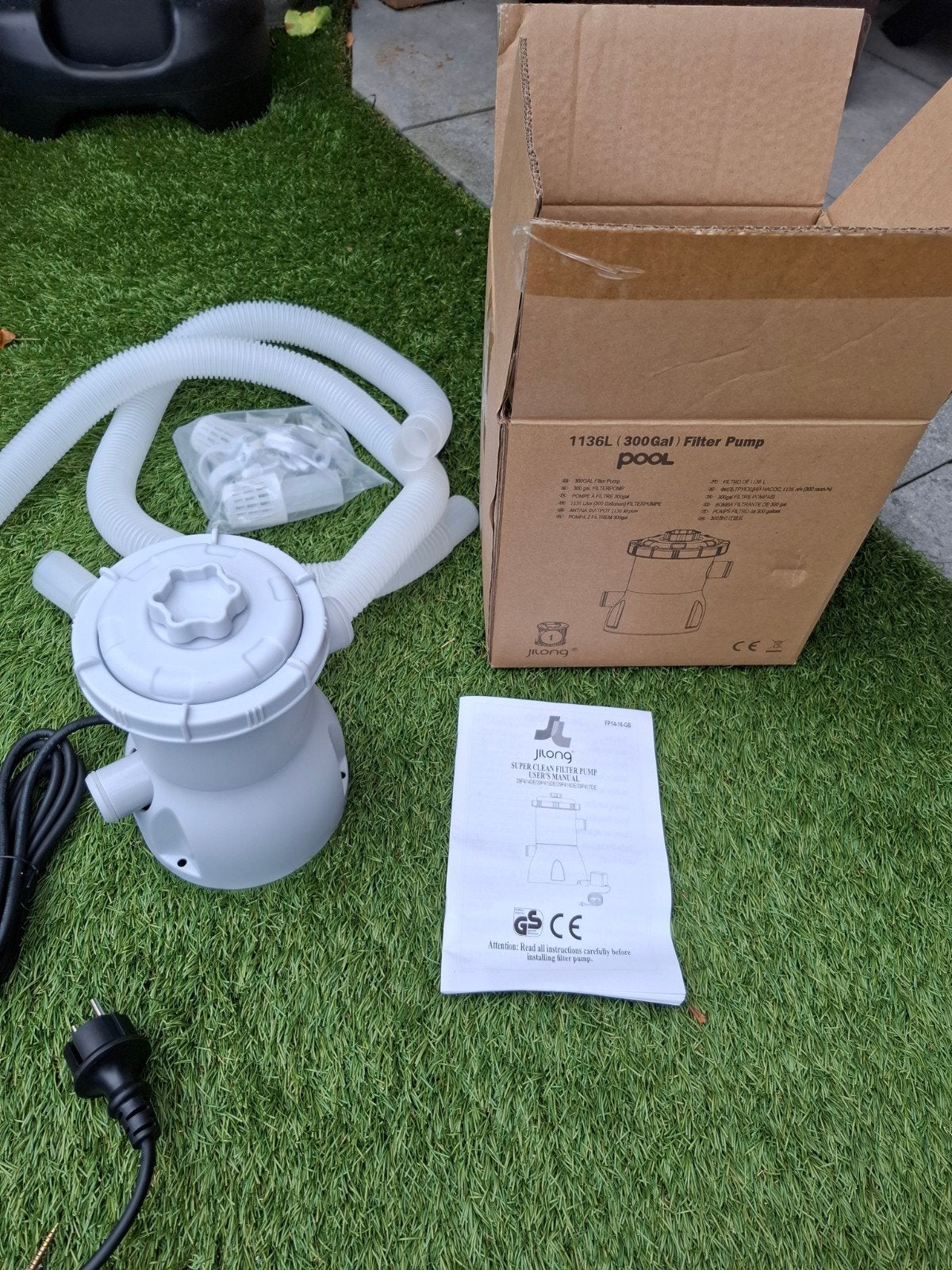 Jilong Zwembad Filterpomp 1136L/uur - Nieuw in doos, Ophalen of Verzenden, Nieuw, Zwembadpomp