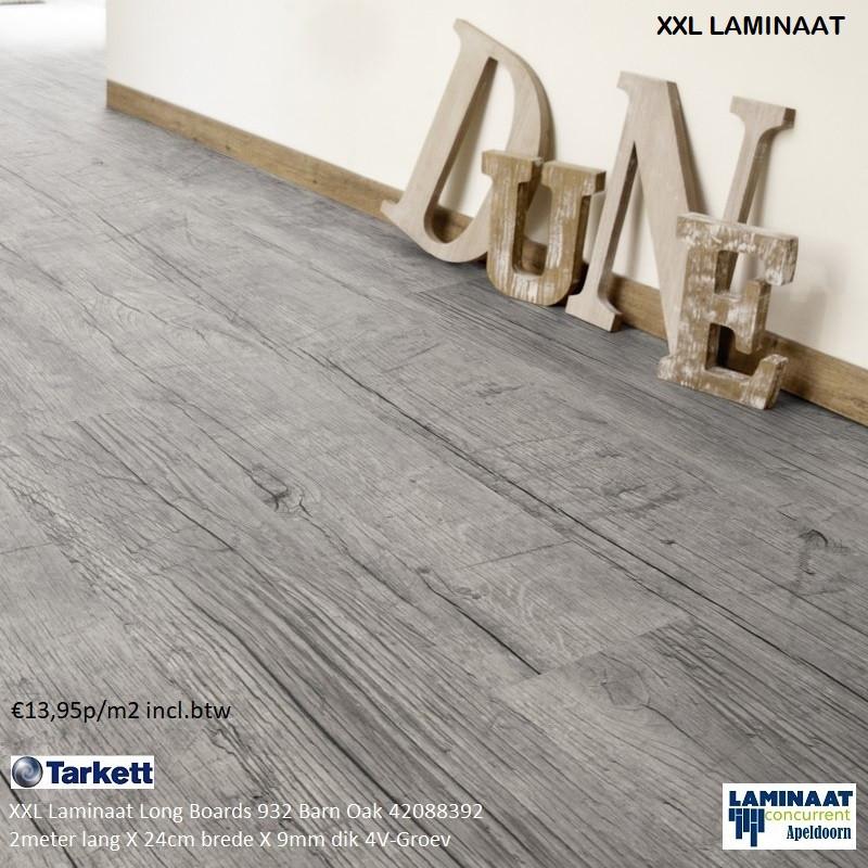 XXL Laminaat Barn Oak Vintage Grijs 2 meter lang €13,95p/m2, 75 m² of meer, Nieuw, Ophalen of Verzenden, Grijs