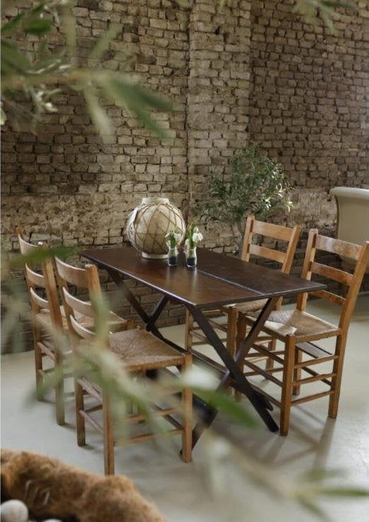 Oude kerkstoelen | houten ladderback stoelen, Ophalen, Gebruikt, Bruin, Hout