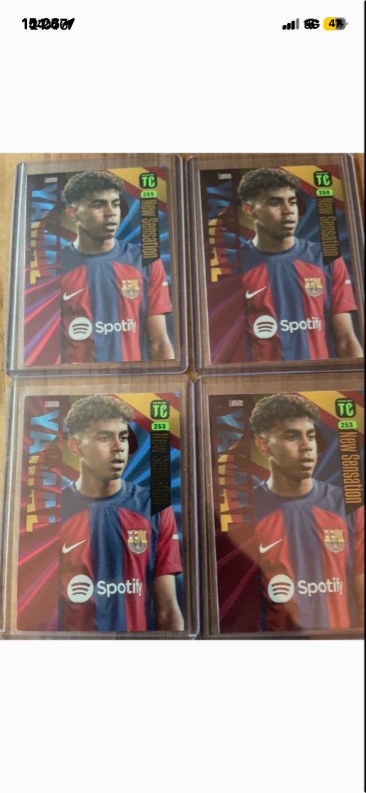 Lamine Yamal Panini Adrenalyn XL 2024 New Sensation Kaart, Verzamelen, Ophalen of Verzenden, Zo goed als nieuw, Buitenlandse clubs