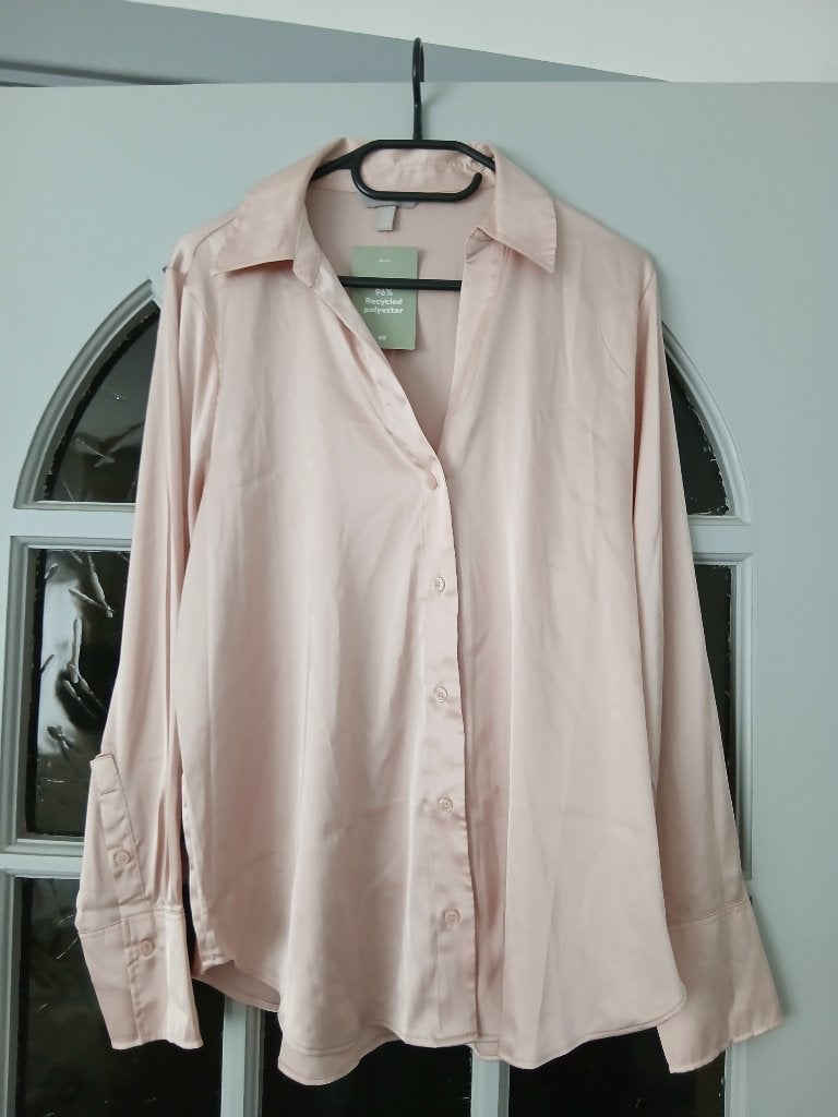 Blouse Maat M kleur Zalmkleurig Nieuw H&M, Ophalen of Verzenden, Nieuw, Maat 38/40 (M)