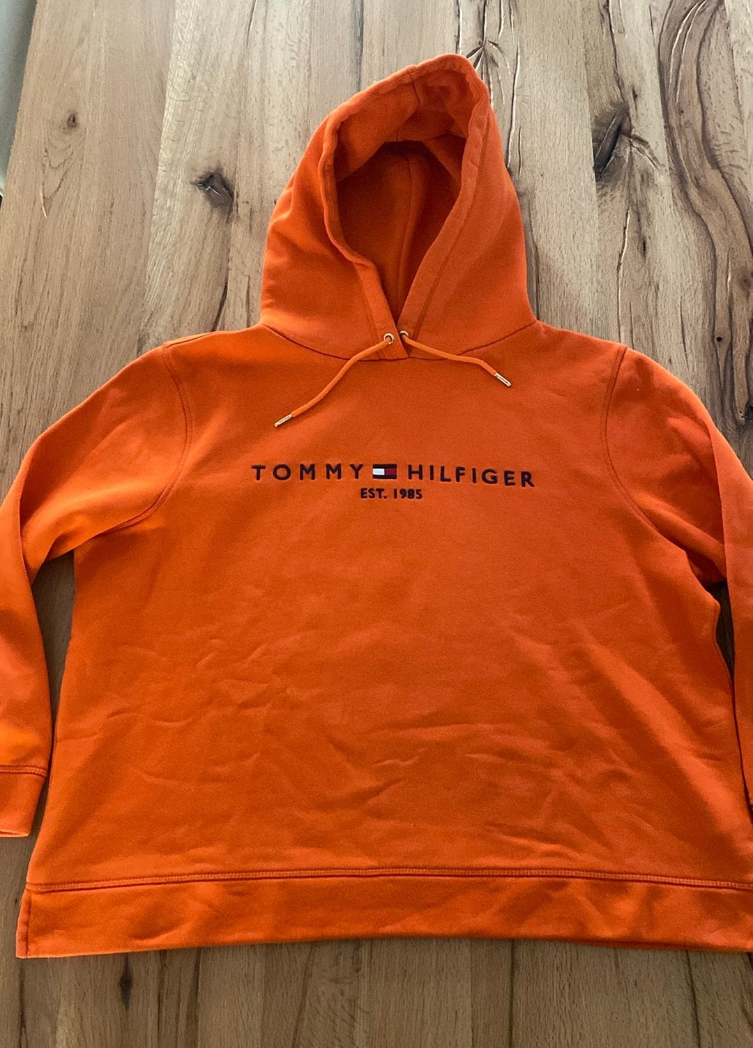 Tommy Hilfiger hoodie sweater oranje maat xxxl 3xl xxl 2xl, Ophalen of Verzenden, Gedragen, Overige maten, Oranje