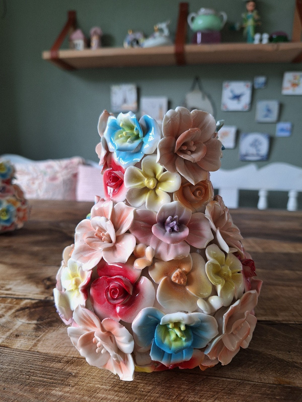 Des Pots vaas, Huis en Inrichting, Ophalen of Verzenden, Zo goed als nieuw, Natuurlijk materiaal, 17 cm