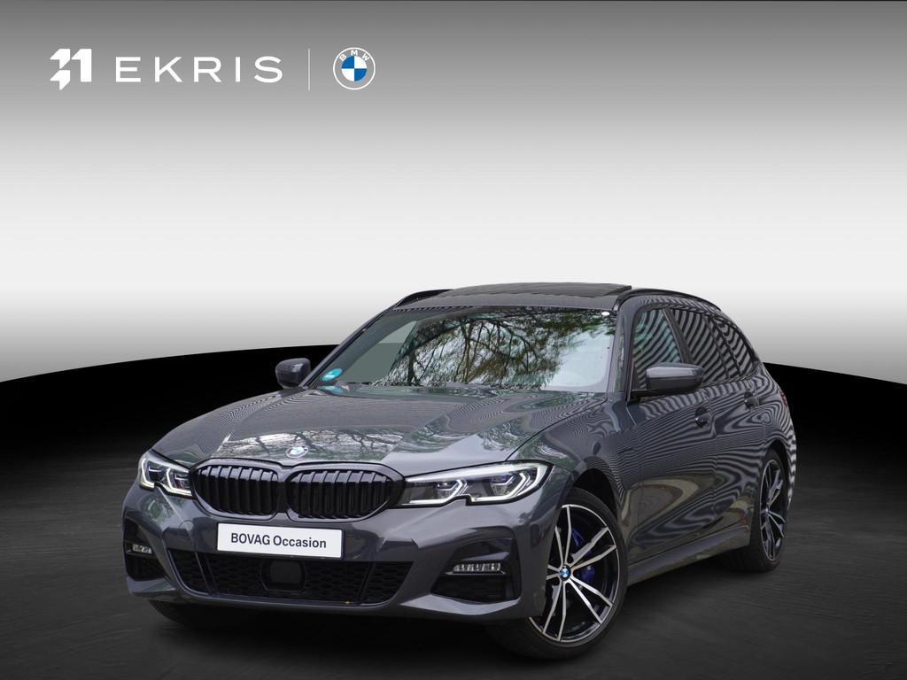 BMW 3 Serie Touring 330e xDrive 19 inch LM M Dubbelspaak | T, Stof, Gebruikt, 120 €/maand, Plug-in hybride