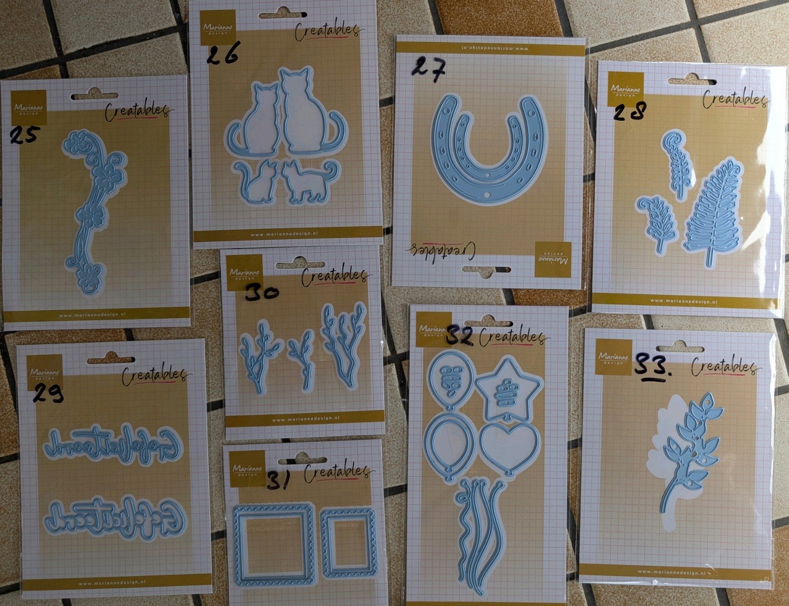 Marianne Design Creatables Snijmallen, Hobby en Vrije tijd, Overige thema's, Nieuw, Metaal, Blauw