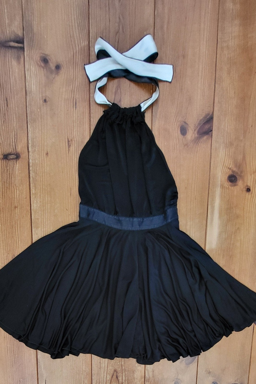 D&G Dolce & Gabbana Zwarte Halterjurk Maat 40, Maat 38/40 (M), Dolce & Gabbana, Zwart, Ophalen of Verzenden