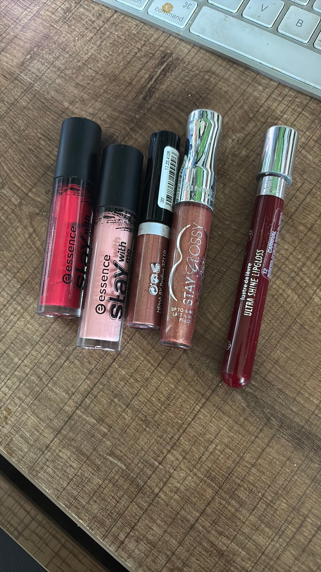 Lipglosses 5 stuks, Nieuw, Ophalen of Verzenden, Make-up, Overige kleuren