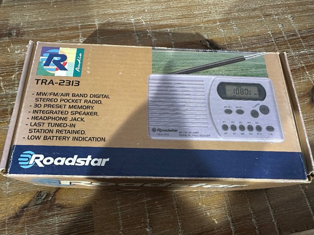 Roadstar TRA-2313 Digitale Zakradio AM/FM/Air Band, Ophalen, Gebruikt, Radio