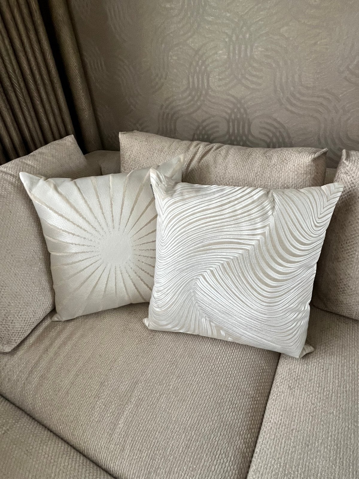 2 sierkussen 45 x 45 cm Colmore, Ophalen of Verzenden, Zo goed als nieuw, Vierkant