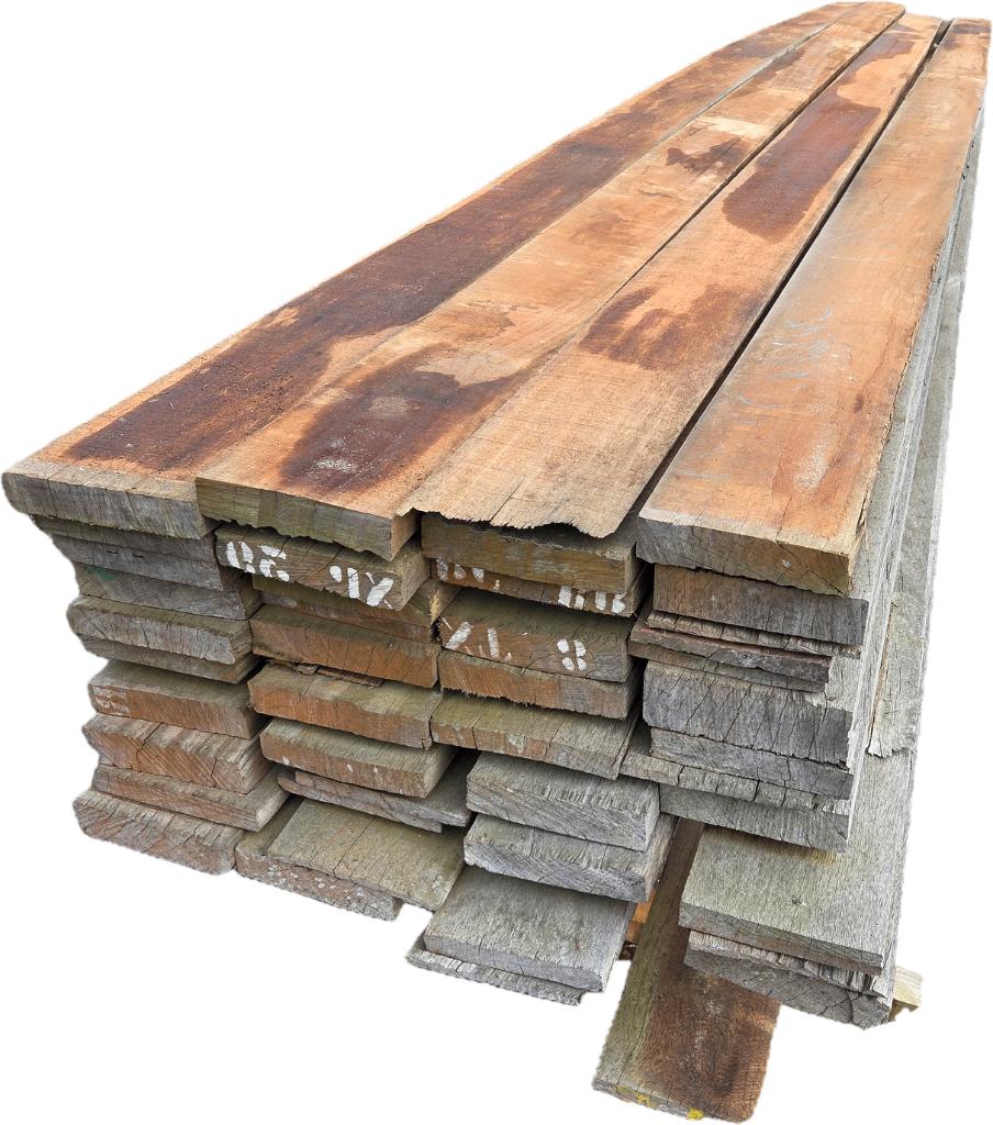 50 Hardhouten beschoeiingsplanken 6 meter lang  nr: HP301, Ophalen, 250 cm of meer, Planken, Hardhout
