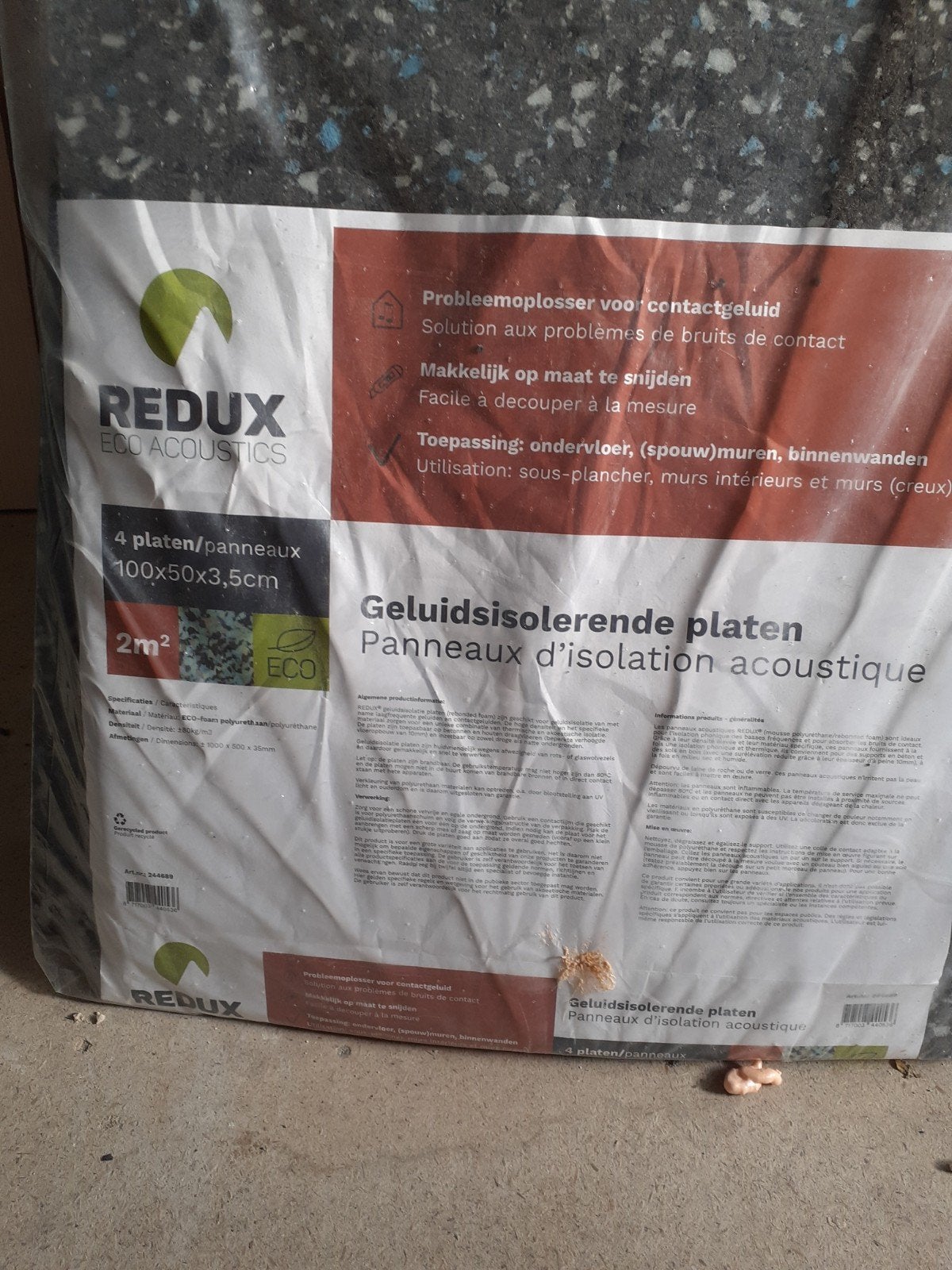 geluidsisolatie gratis af te halen, Doe-het-zelf en Verbouw, Isolatie en Afdichting, Overige materialen, Gebruikt, Muurisolatie