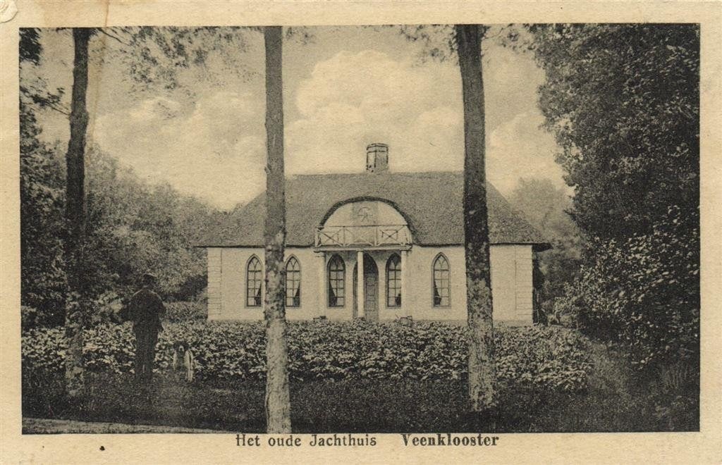 Het oude Jachthuis - Veenklooster - B-keus - 1932 gelopen, Ophalen of Verzenden, 1920 tot 1940, Gelopen, Friesland