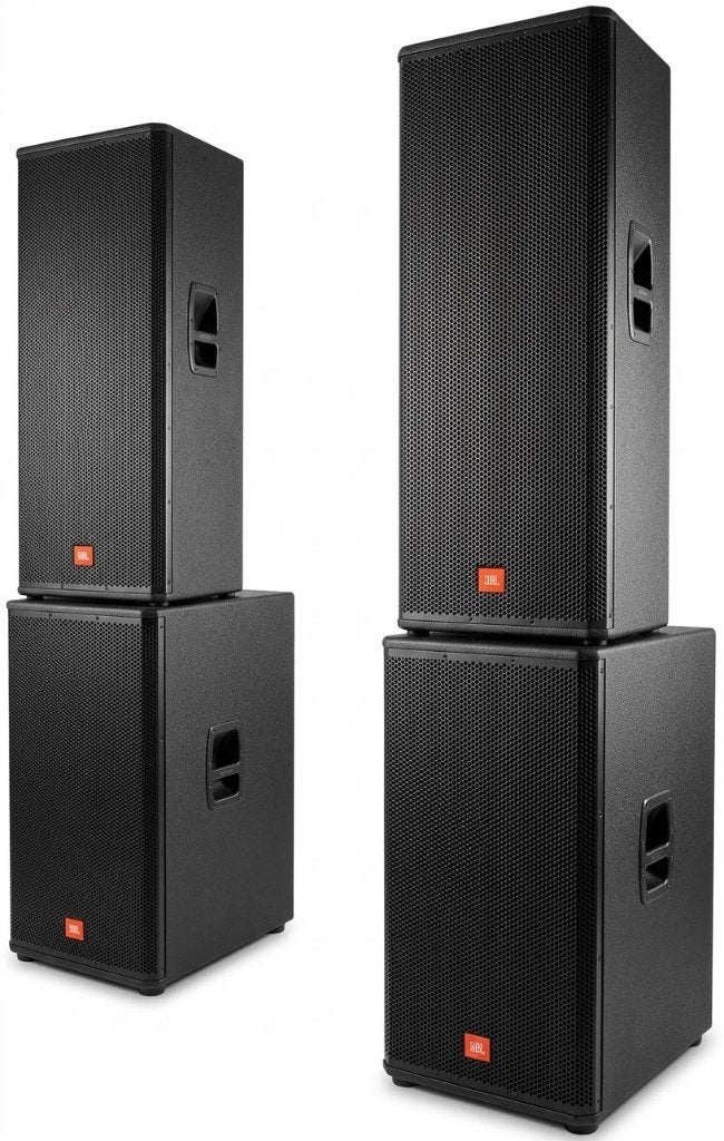 JBL MRX set, 2xMRX525 + 2xMRX528, 150 watt of meer, Speakerset, -, Nieuw