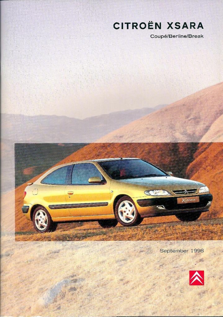 Brochure Citroen Xsara 1998, Ophalen of Verzenden, Gelezen, Citroën