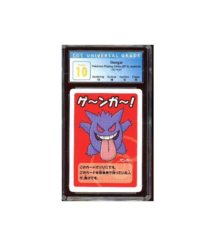 Pokemon Gengar Old Maid 2019 CGC Perfect 10 (POP 13), Ophalen of Verzenden, Zo goed als nieuw, Losse kaart, Foil