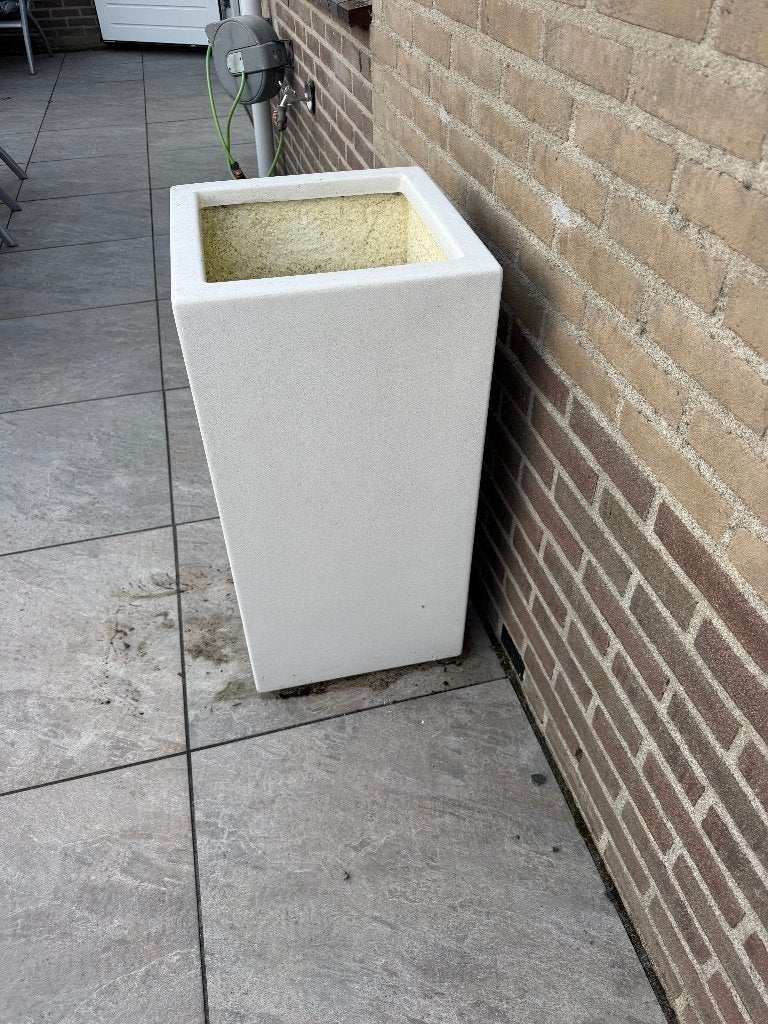 bloembakken polyester 2 stuks, Ophalen, Kunststof, Minder dan 60 cm, Vierkant