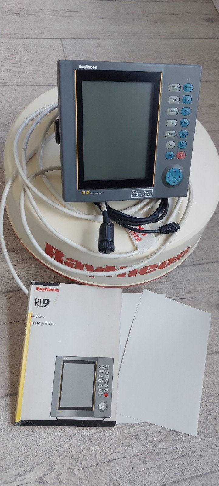 Raymarine Raytheon radar RL9 (compleet).
Weinig uren gedraai, Ophalen of Verzenden, Zo goed als nieuw, Radar
