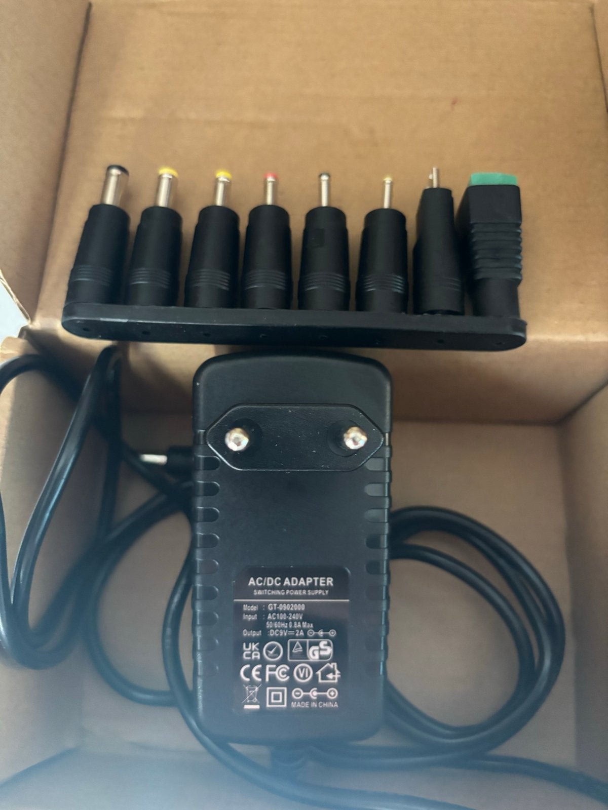 AC/DC Adapter met Meerdere Opzetstukken - Universeel, Computers en Software, Ophalen of Verzenden, Nieuw