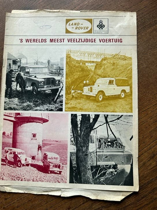 Landrover folder, Ophalen of Verzenden, Gelezen, Overige merken