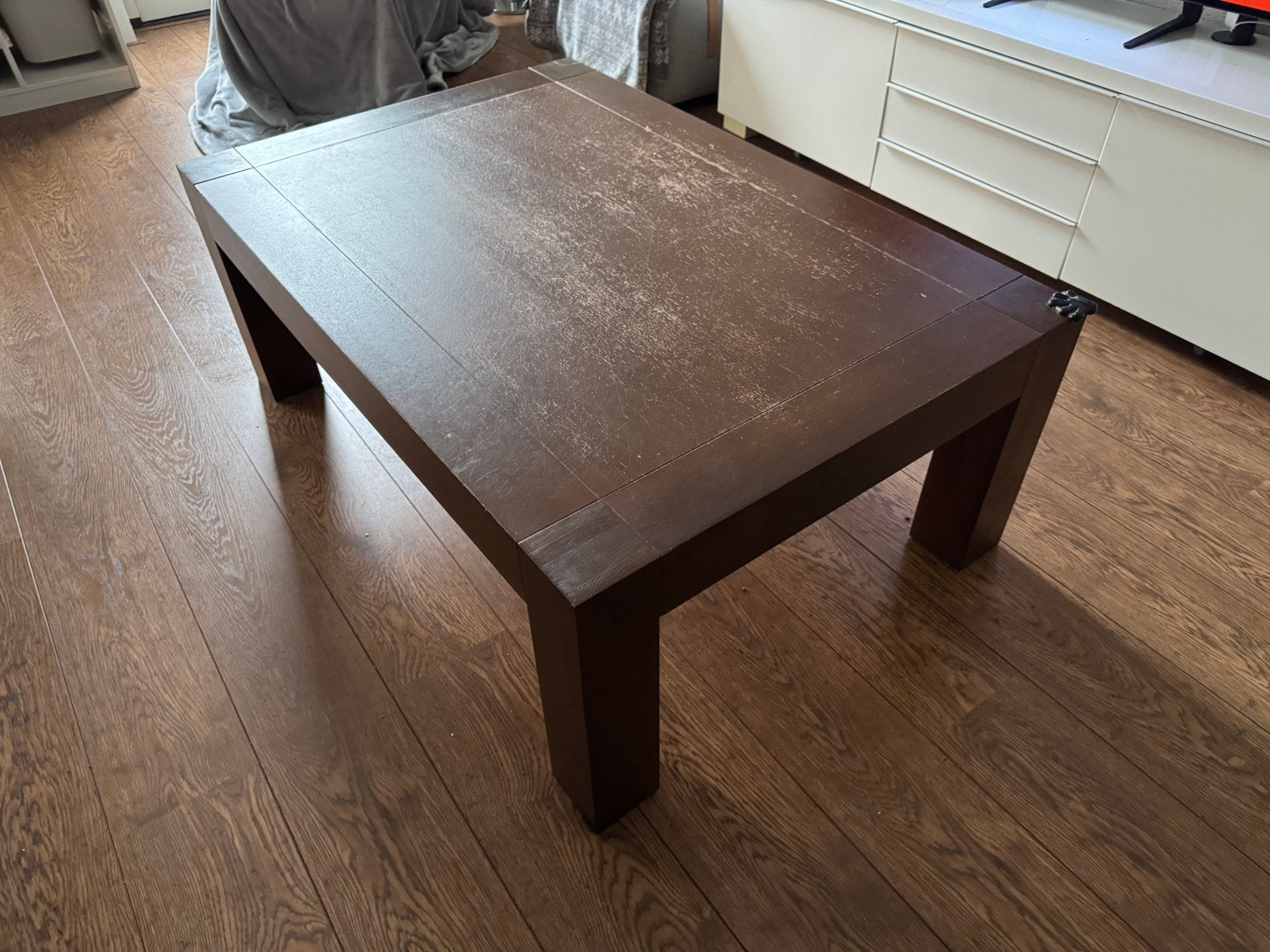 Gratis: salontafel, Huis en Inrichting, Ophalen, Gebruikt, Rechthoekig, 100 tot 150 cm