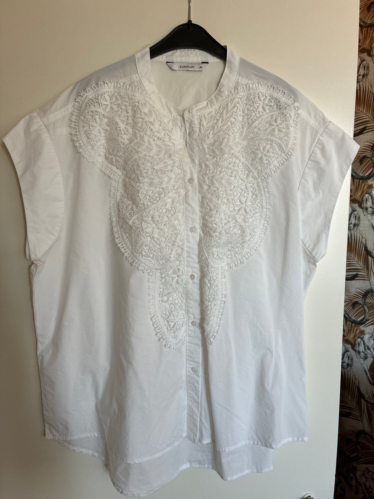 Summum blouse met kant - Maat 42, Kleding | Dames, Ophalen of Verzenden, Zo goed als nieuw, Maat 42/44 (L), Wit