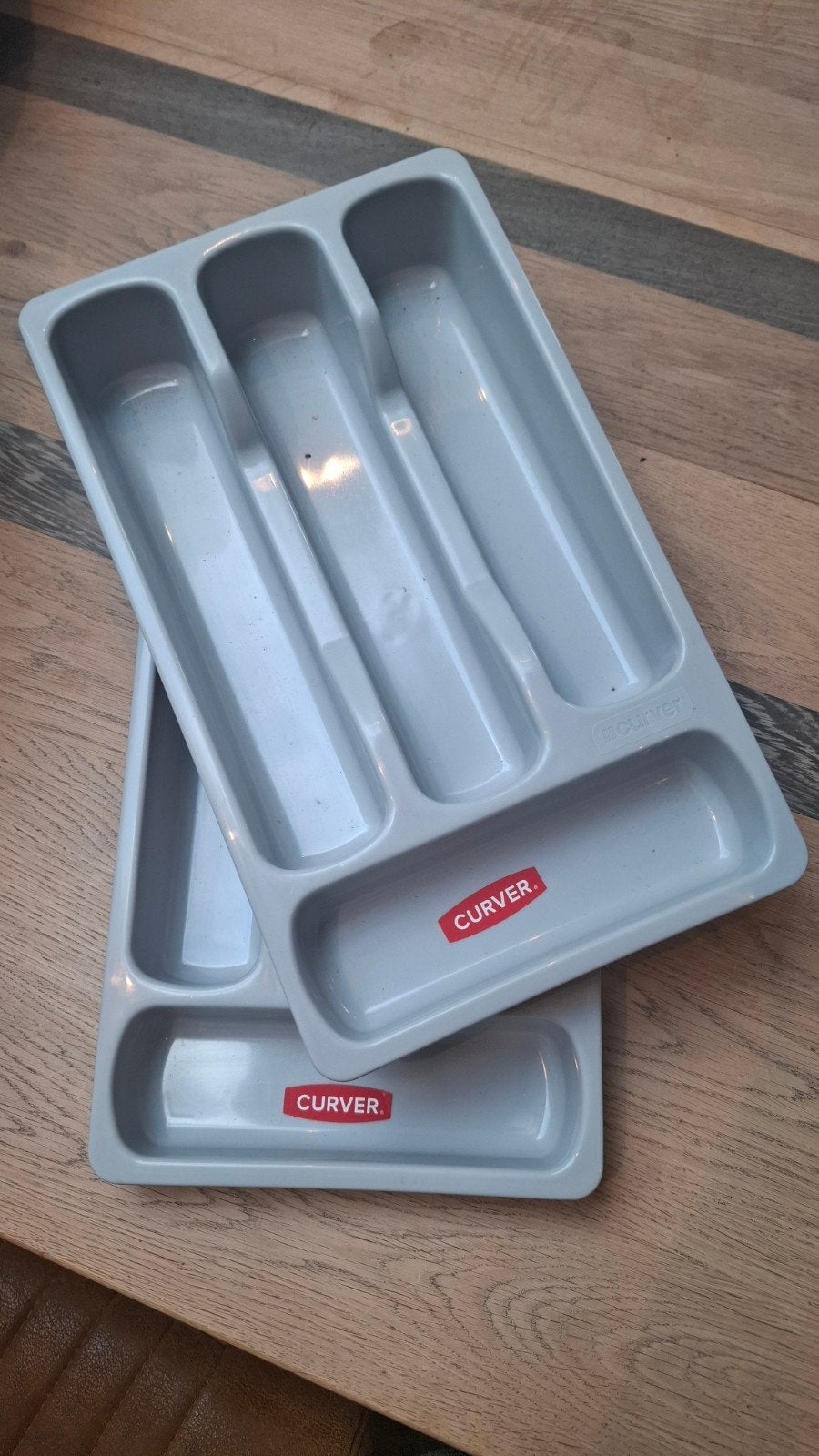 Curver Bestekbakken Grijs - Set van 2, Overige typen, Kunststof, Nieuw, Ophalen of Verzenden