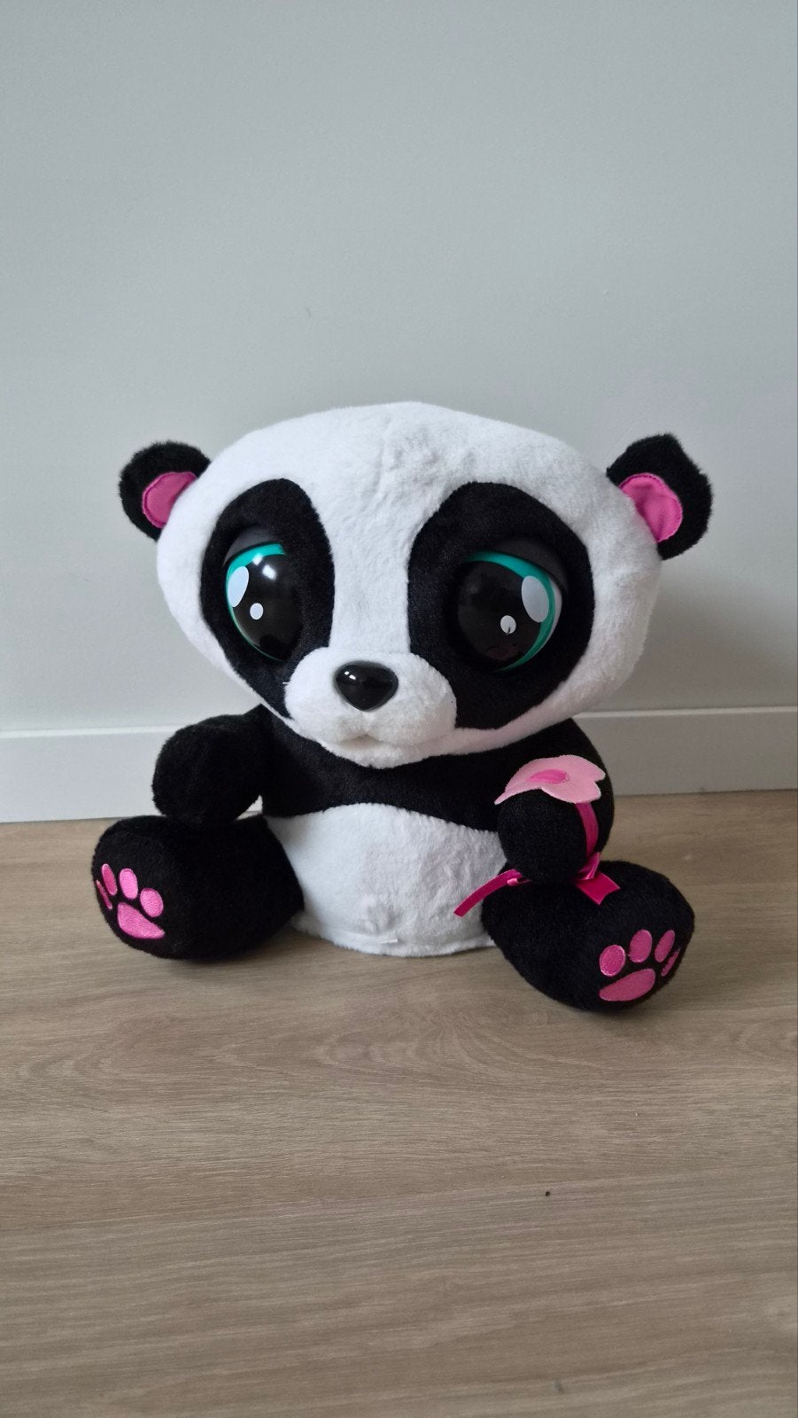 Yoyo Interactieve Panda Knuffel - Reageert op Aanraking, Beer, Zwart, Ophalen of Verzenden, Zo goed als nieuw