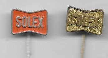 SOLEX BROMMER SPELDEN 2 STUKS, Verzamelen, Speldjes, Pins en Buttons, Ophalen of Verzenden, Gebruikt, Transport, Speldje of Pin