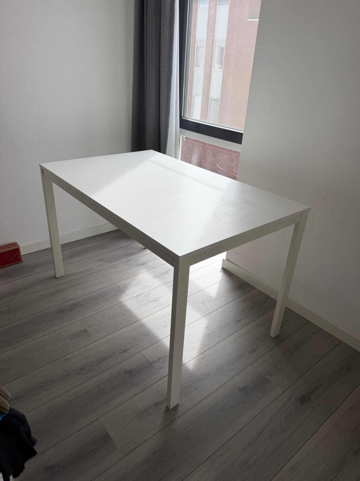 Ikea VIHALS Uitschuifbare tafel 120/180x74 cm, Ophalen, 100 tot 150 cm, 50 tot 100 cm, Zo goed als nieuw