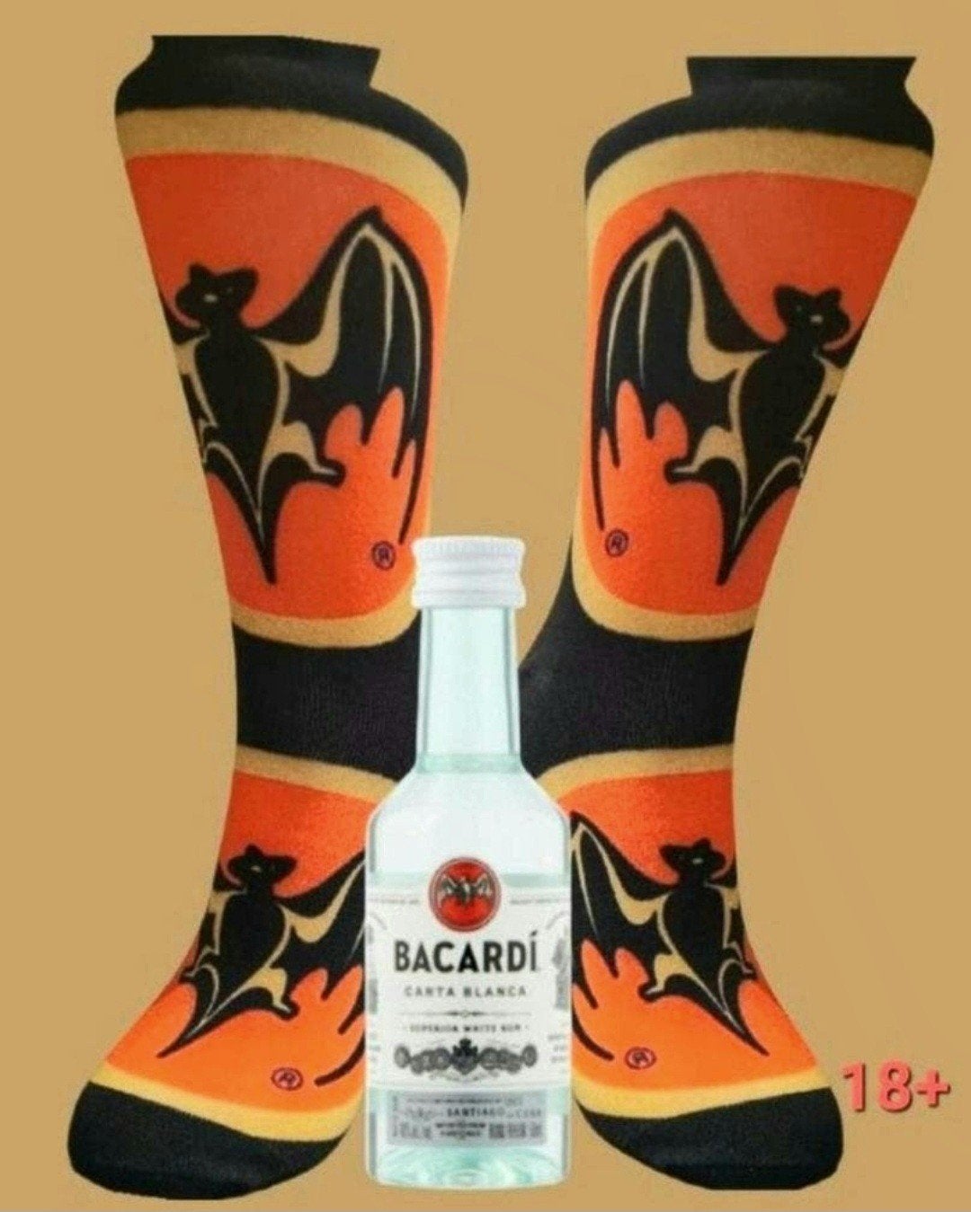 BACARDI SOKKEN + KLEIN FLESJE BACARDI, Ophalen of Verzenden, Nieuw