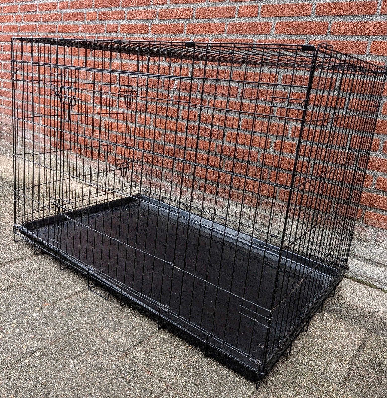 grote 2-deurs bench, Dieren en Toebehoren, Ophalen, Zo goed als nieuw, 75 tot 110 cm, 65 tot 100 cm