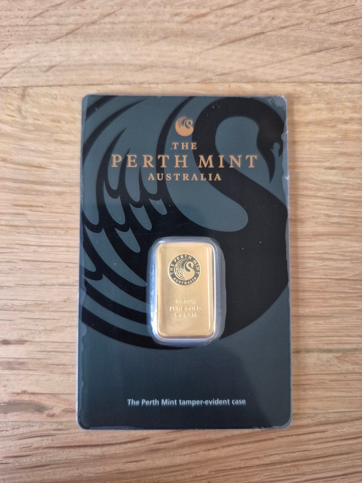5 gram gouden baartje Perth mint, Ophalen of Verzenden, Goud