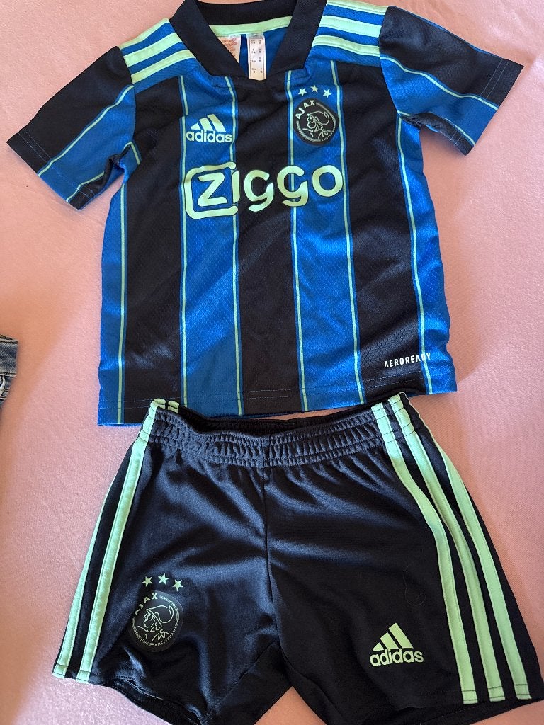 Ajax uit tenue 2022/2023 - Maat 3T 98, Maat S, Ophalen of Verzenden, Zo goed als nieuw, Set