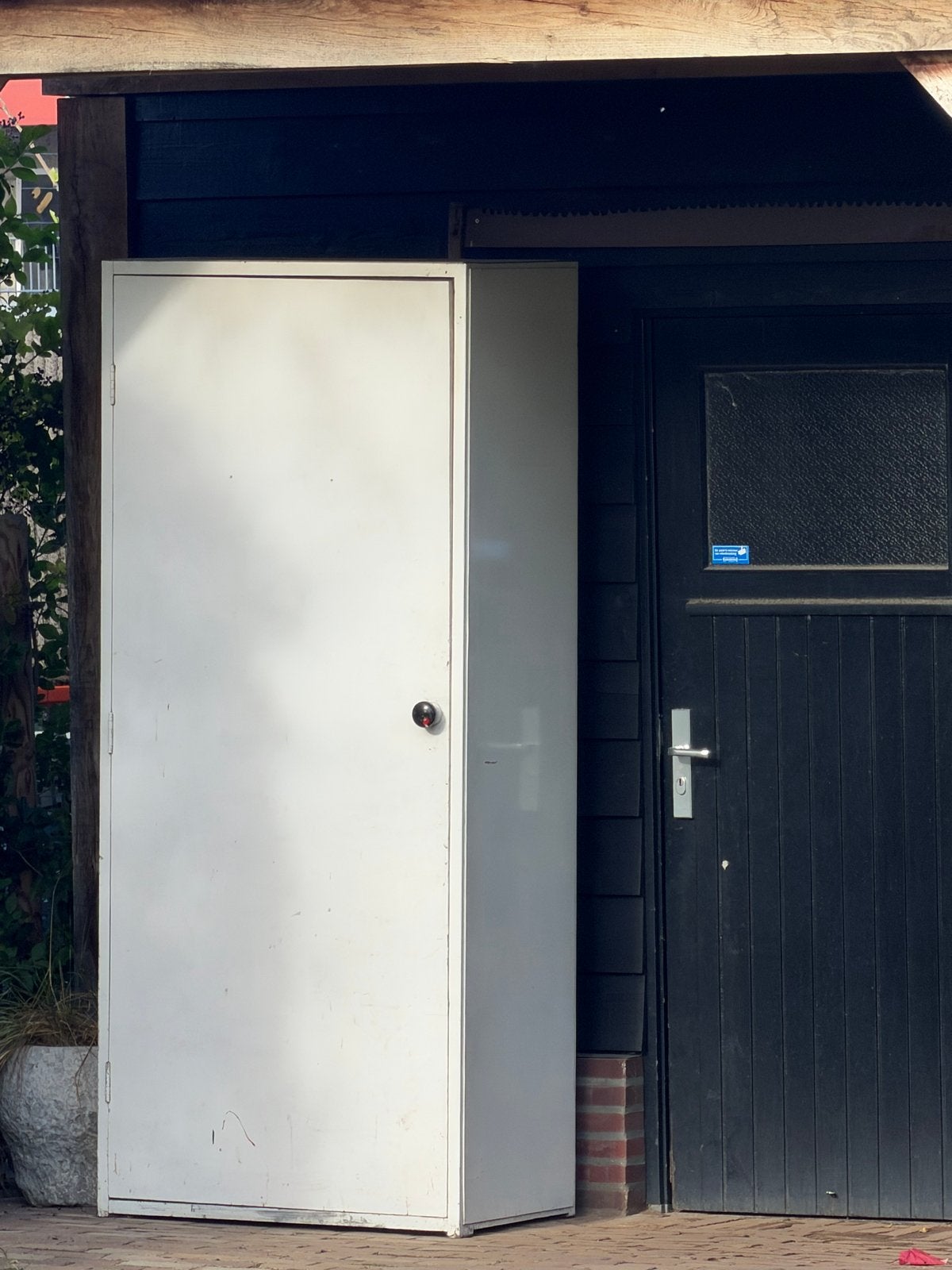 Grote houten kast met 2 losse schappen, Ophalen, Gebruikt