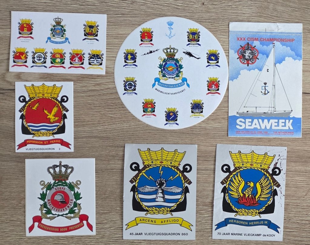 M36- Koninklijke Marine stickers, Ophalen of Verzenden, Nieuw, Meerdere stickers