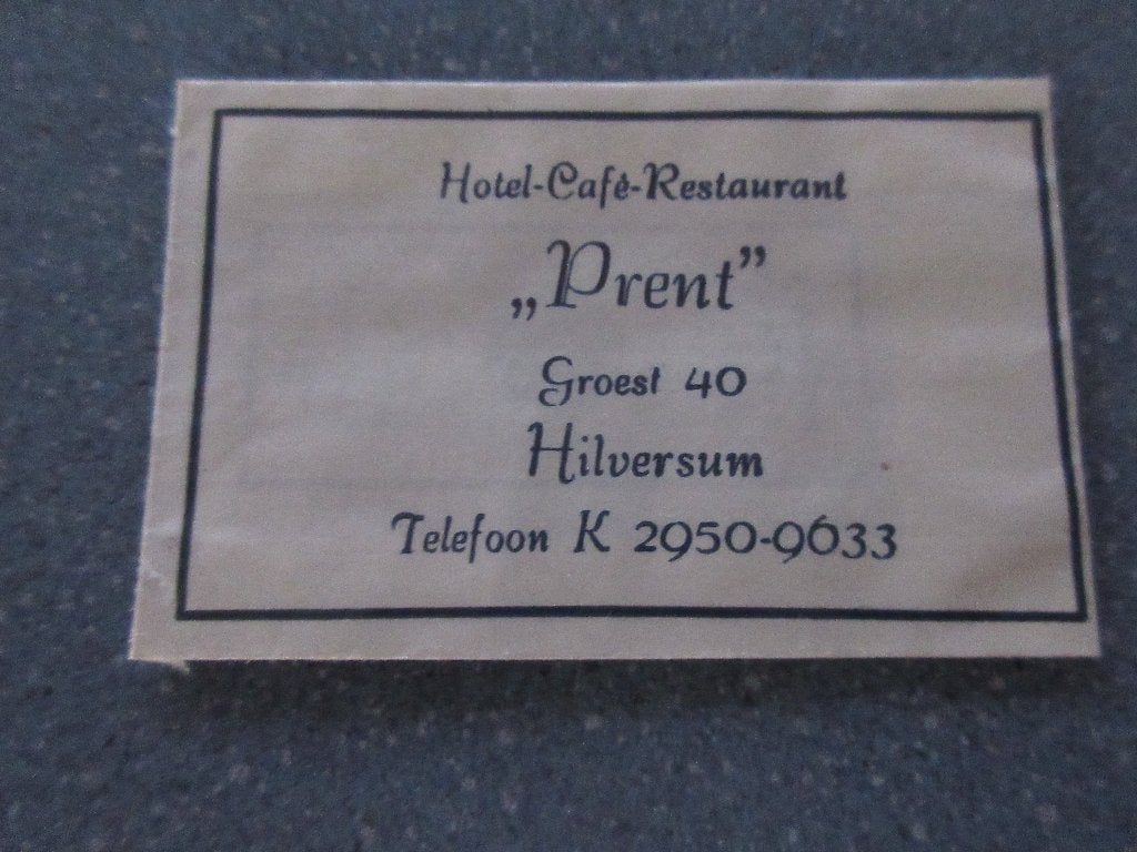Hilversum, hotel-café-rest. Prent, Verzenden, Nederland