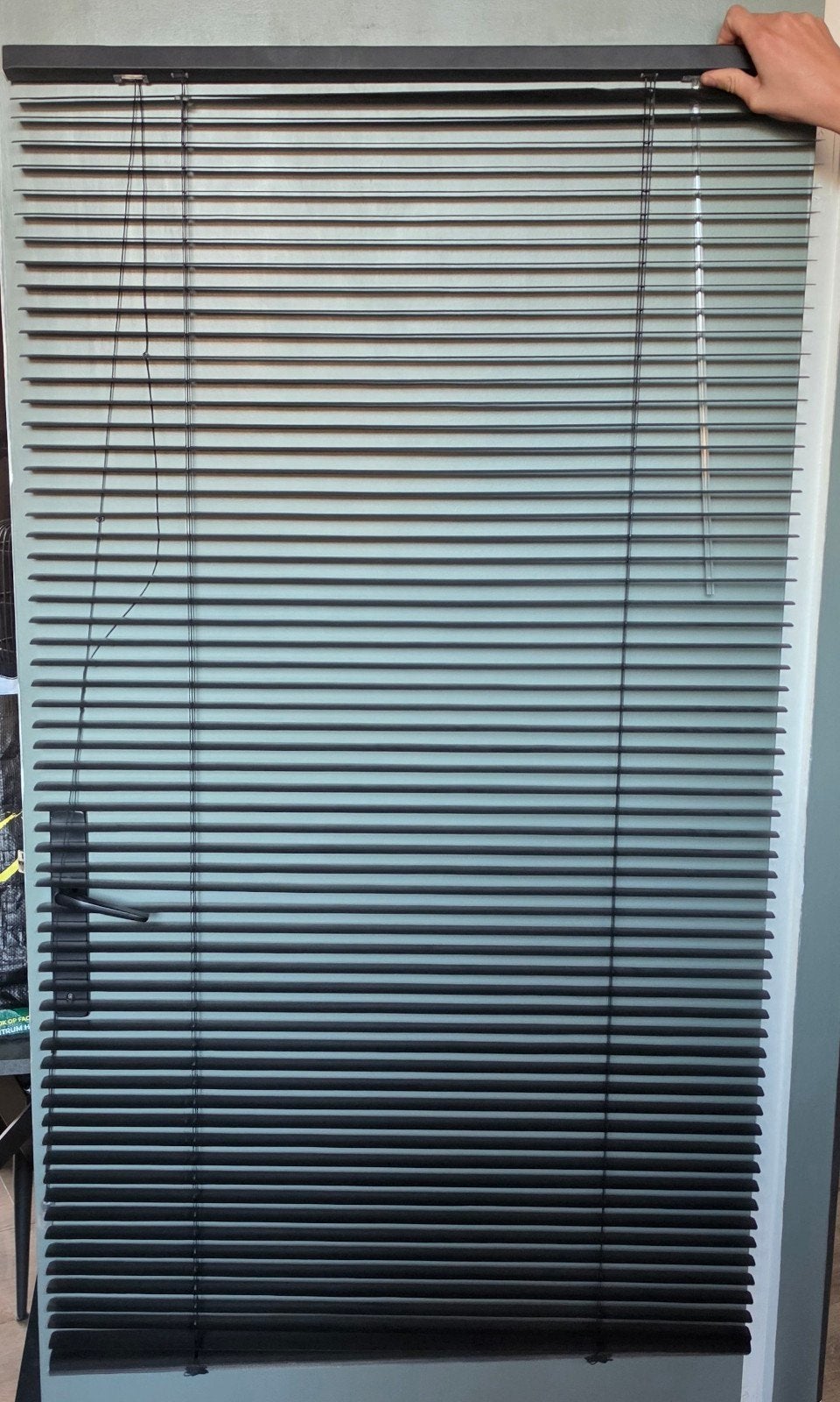 Aluminium jaloezieën 2 stuks zwart, Ophalen, Jaloezie, Zwart, Metaal