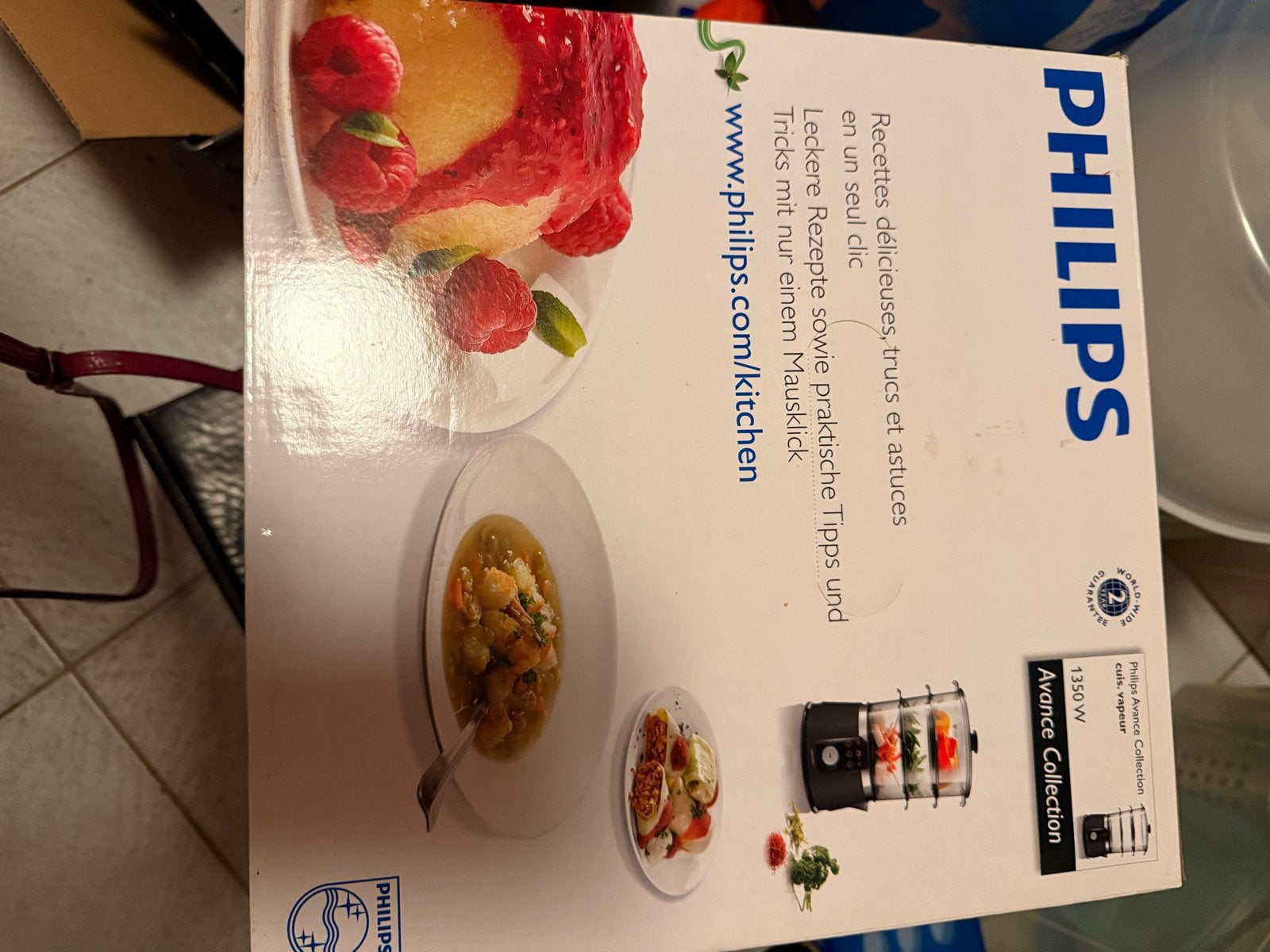 Philips Avance Collection Stomer - 1350W - HD9170, Ophalen, Zo goed als nieuw, Stoomreiniger