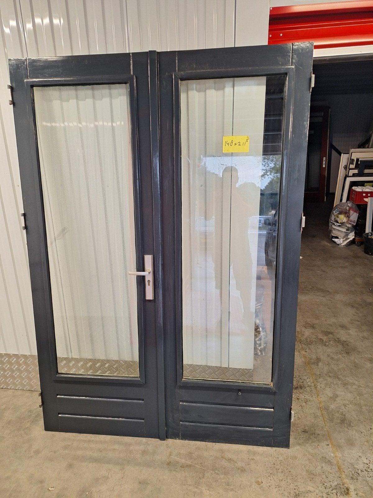 te koop tuindeuren, Ophalen, 200 tot 215 cm, Glas, Buitendeur